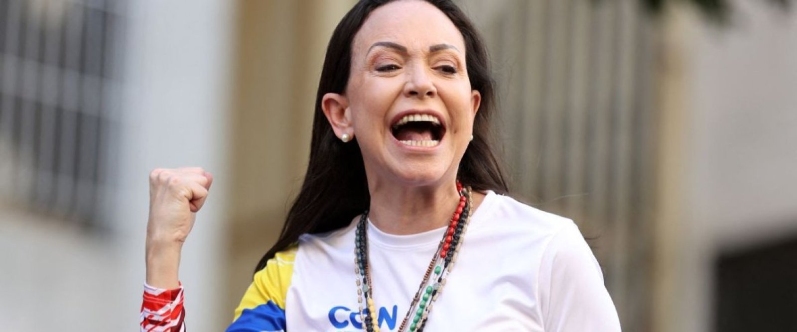 María Corina Machado llega a la Casa Blanca para reunirse por primera vez con Donald Trump